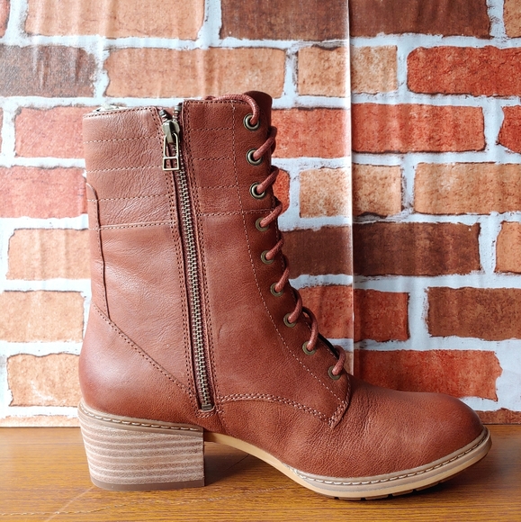 WOMEN'S SUTHERLIN BAY LEATHER BOOTS BROWN NUBUCK - Picture 6 of 8